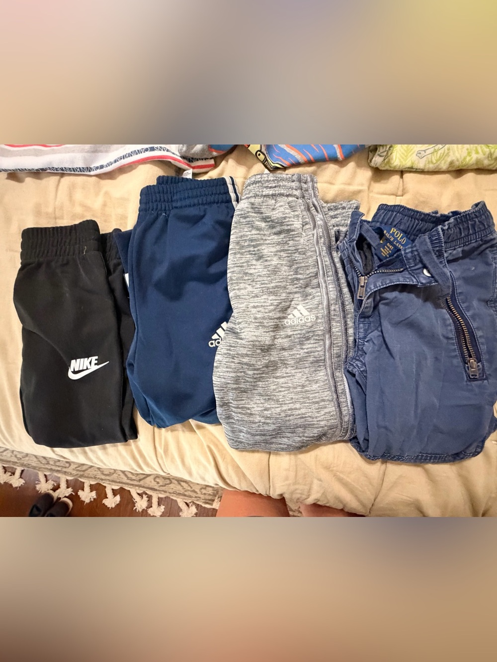 Multiples Kids 4-Pack pants in Black, Navy, Gray, and Blue